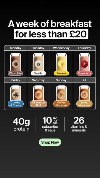 This is a meal. Not a protein shake.