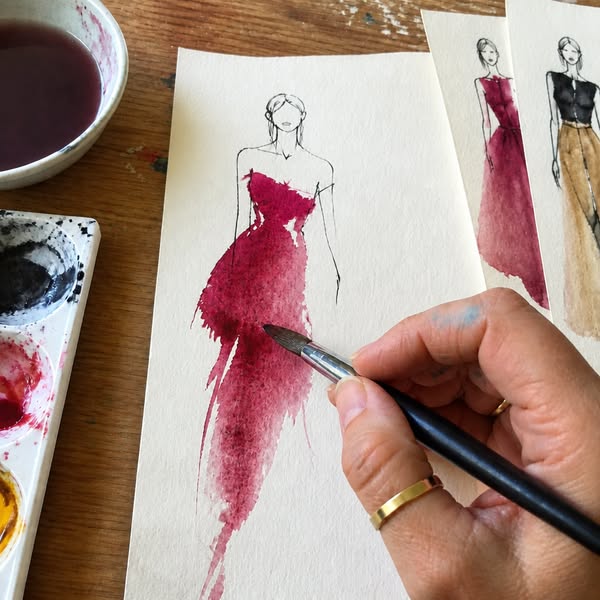 Learn the Classic French Art of Watercolor Fashion Illustration