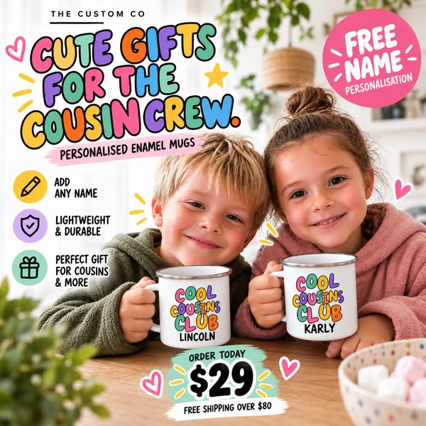 Cousin Crew Mugs — Just $29
