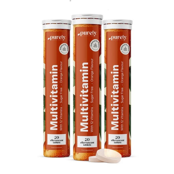 3x Multivitaminas - comprimidos efervescentes, total de 60 omprimidos efervescentes