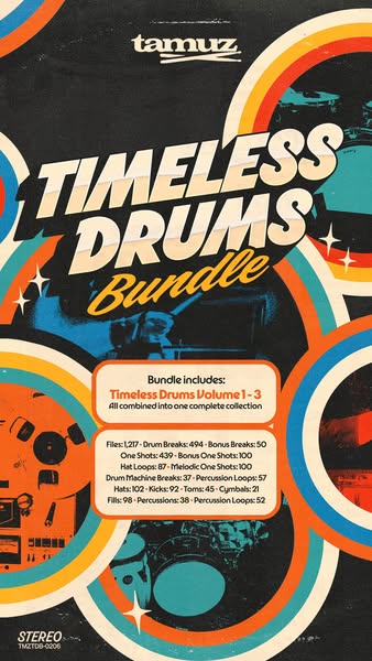 50% OFF The NEW Timeless Drums Bundle