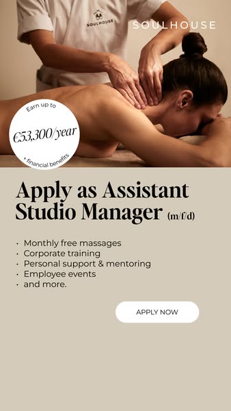 Now hiring: Assistant Studio Manager (m/f/d)