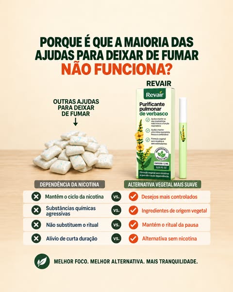 Revelada a fórmula secreta para limpar os pulmões