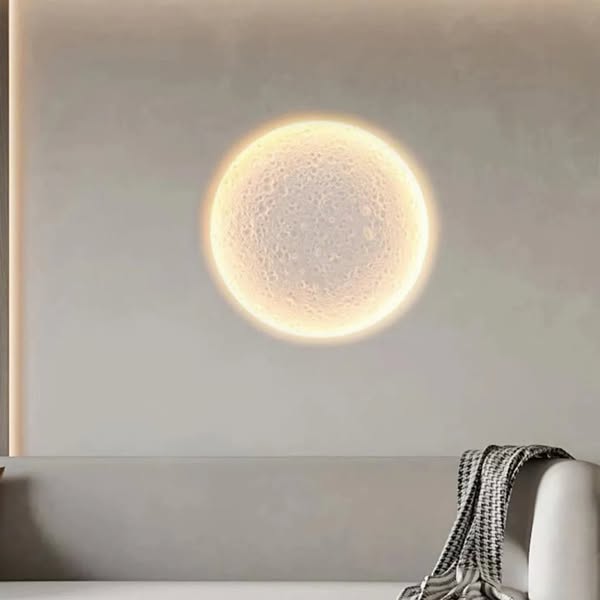 Moon Plaster LED Embedded Anti-Glare Wall Light - Cool White (6000K)