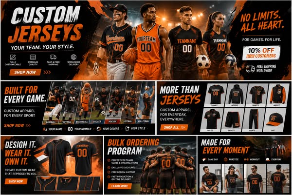 Custom Your Jersey Today!Free Shipping!