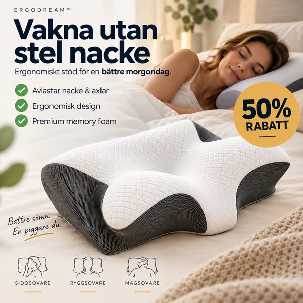 50% RABATT – Sov bättre med ErgoDream™