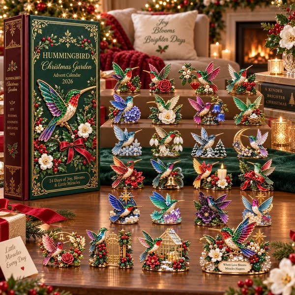 24 Days of Joy in Bloom — Hummingbird Christmas Garden Advent Calendar 2026