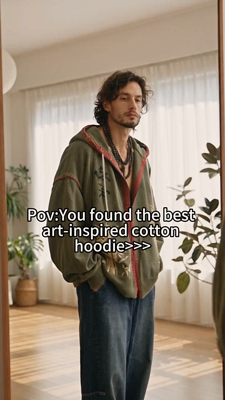 Japanese Culture Cotton Hoodie