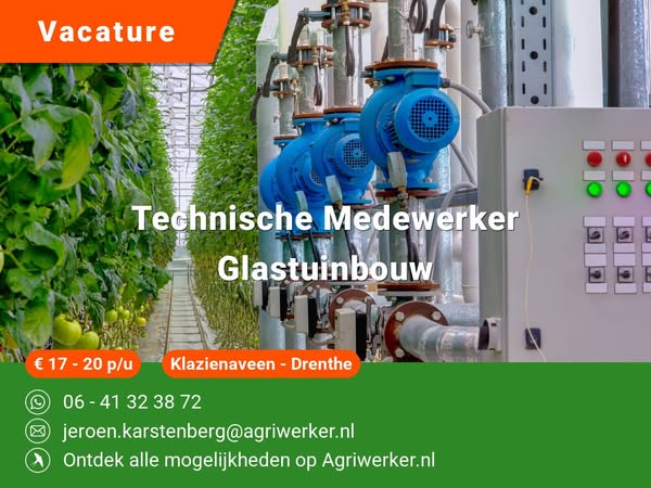 Technische Medewerker Glastuinbouw | Agriwerker.nl