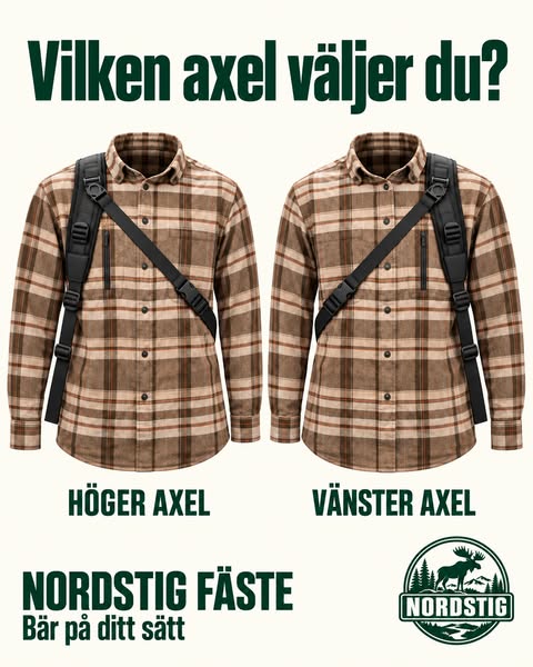 Din axel. Ditt sätt att bära.