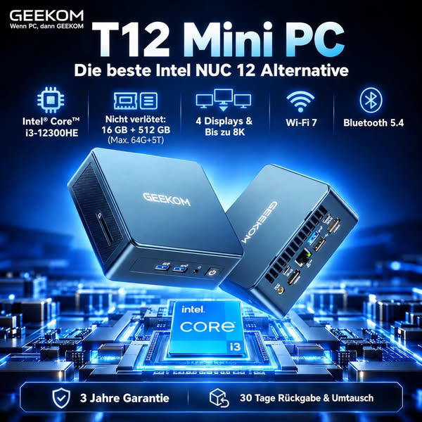 GEEKOM IT12: Beste Intel NUC Alternative