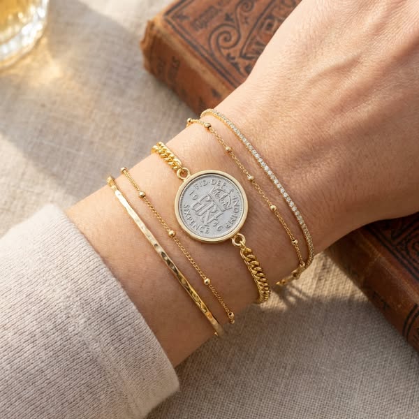 Handmade Real Coin Bracelets