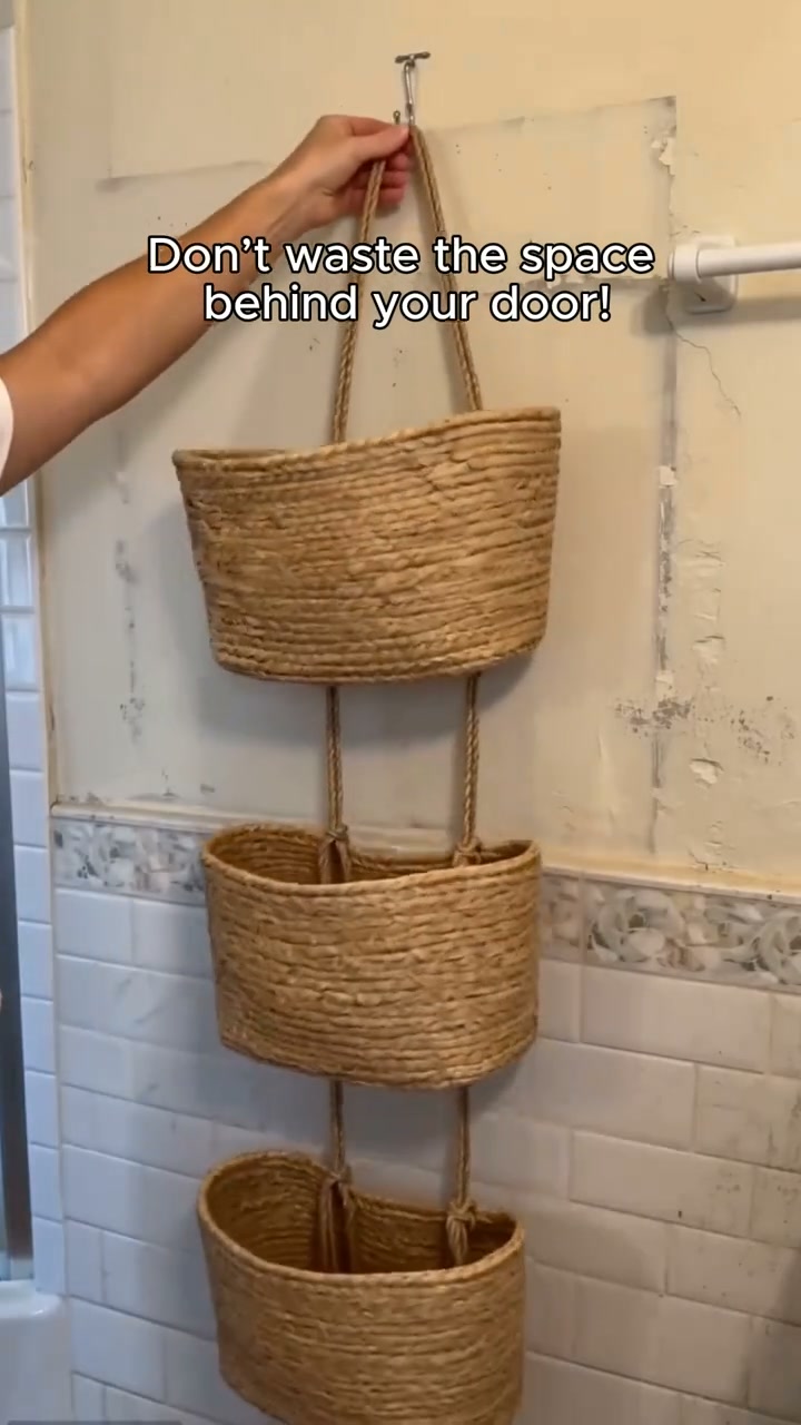 3-Tier Cotton Rope Hanging Organizer