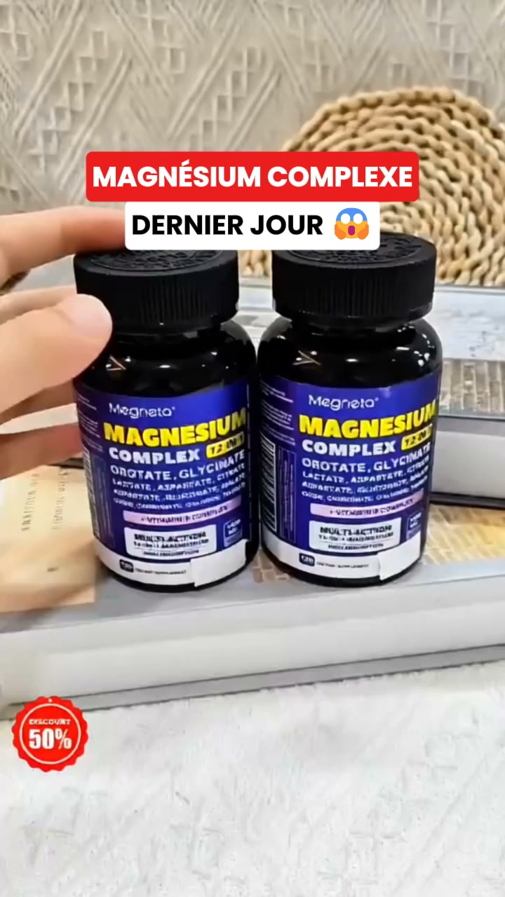 Fatigué(e) ? Offrez à votre corps un soutien complet avec le Magnésium 12-en-1 Fodiri
