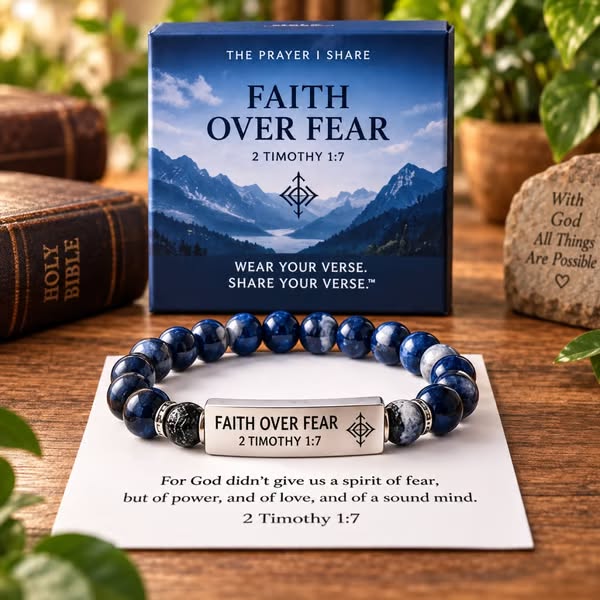 LAST DAY 50% OFF - Wear Your Verse Scripture Nameplate Bracelet(Limited Edition) - Be Still / Elastic Fit — Fits Most Wrist Sizes