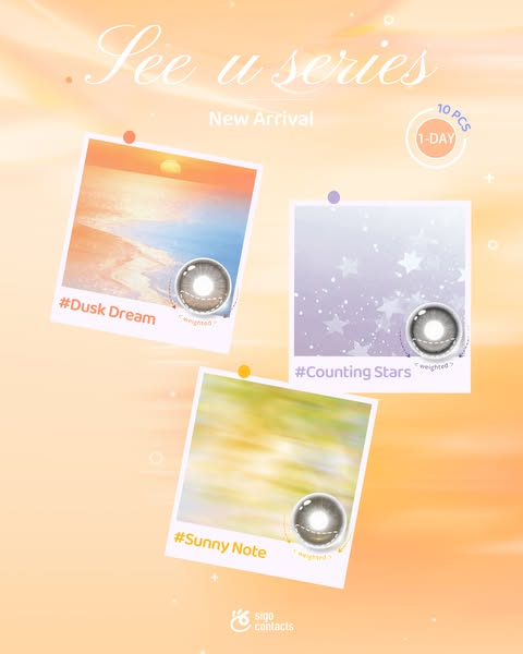 【定轴高光上新】EYEPONY明天见系列日抛10片装水凝胶彩色隐形眼镜 | sigocontacts