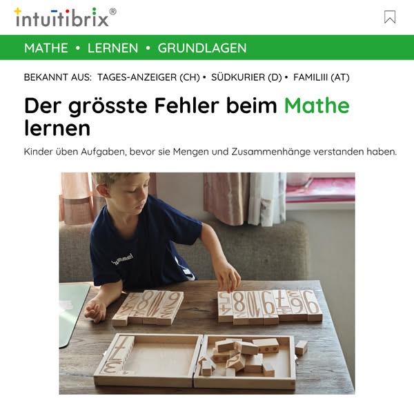 Ab 4 Jahren. Selbsterklärend. Aus Holz.
