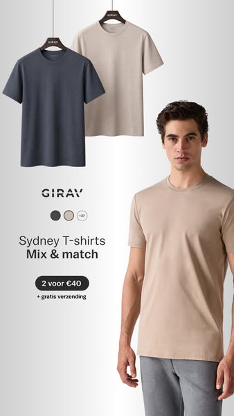 T-shirts: 2 voor € 40