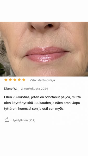Luonnollinen vaaleanpunainen sävy. Pehmeät huulet.