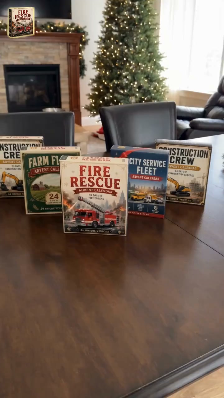 Farm Fleet Advent Calendar 24‑Day Toy Set