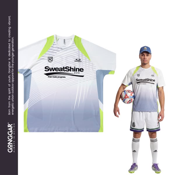 GlowDrift - Men's Contrast Mesh Quick-Dry Performance T-Shirt