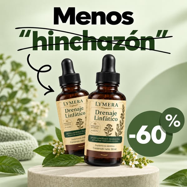 1 o 2 goteros al día para decir adiós a la hinchazón