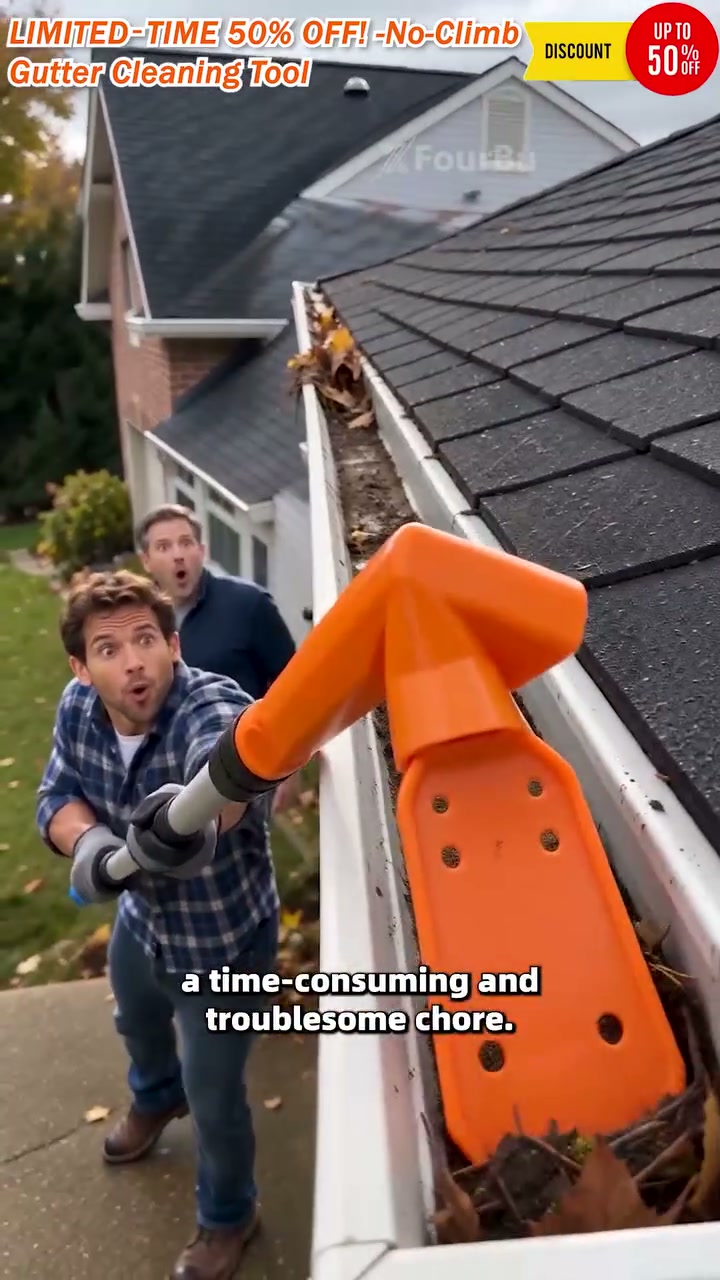 LIMITED-TIME 49% OFF! No-Climb Gutter Cleaning Tool