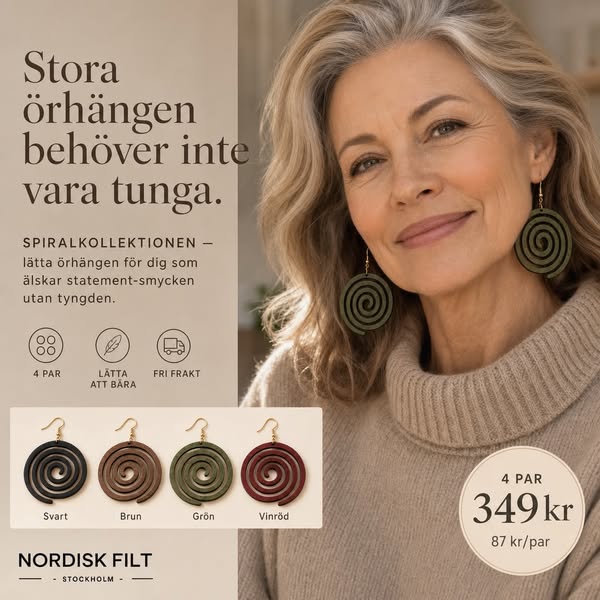 Stora örhängen. Otroligt lätta.