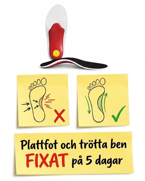 Trött i fötterna redan efter några timmar?