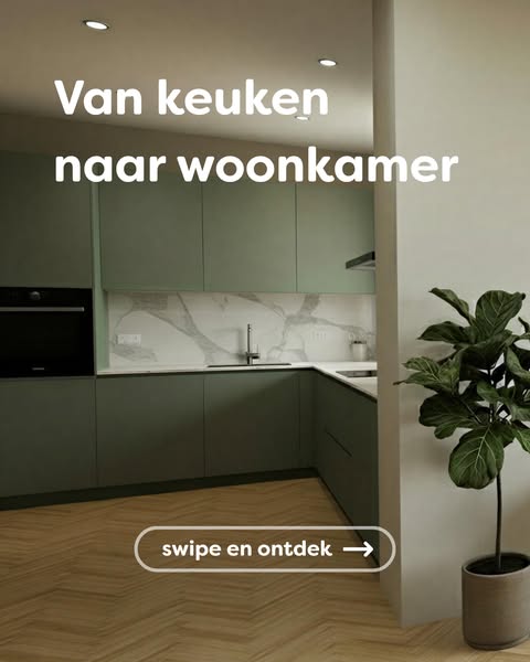 Van keuken naar woonkamer