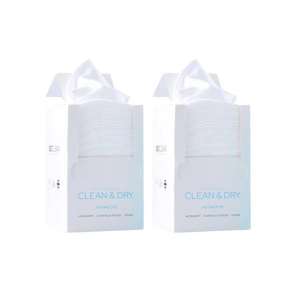 Cotton Cleansing Towels - 2 pack (2 month supply)