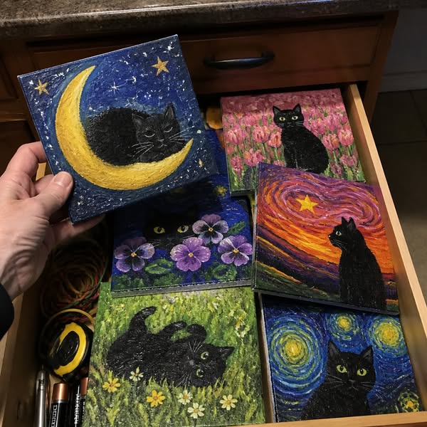 Learn The Modern Art Of Painting Dreamy Acrylic Cats