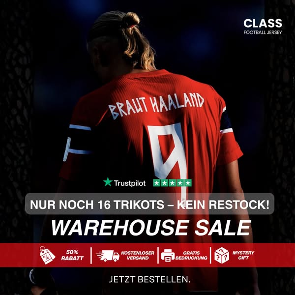 Norwegen Warehouse Sale – bis zu 50 % Rabatt