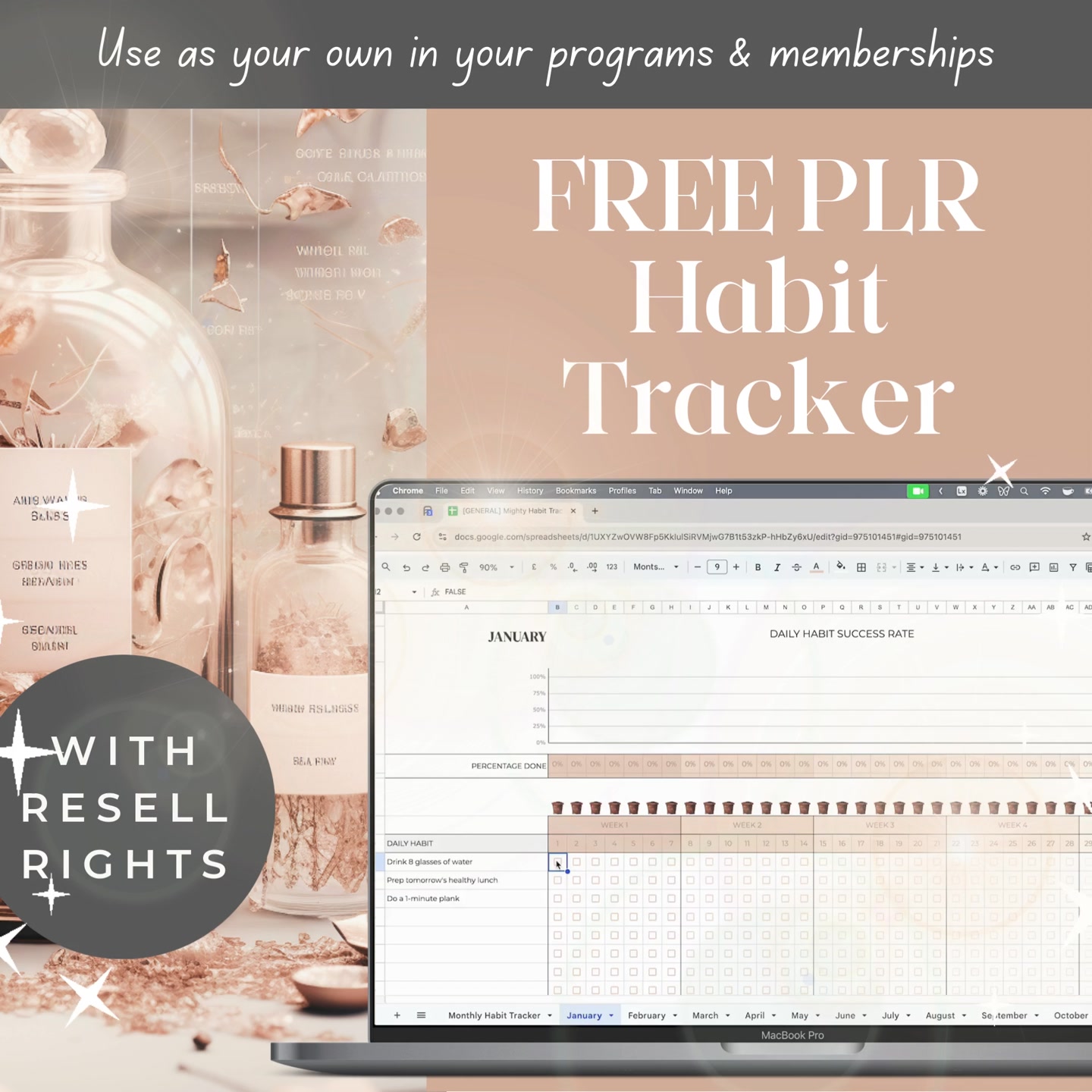 FREE Habit Tracker With Resell Rights