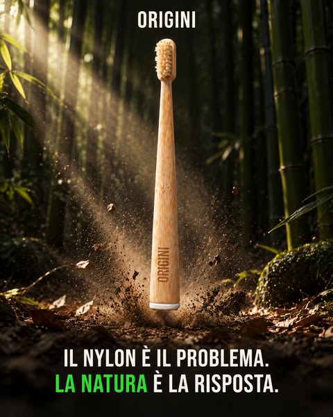 Il primo spazzolino italiano 100% NATURALE