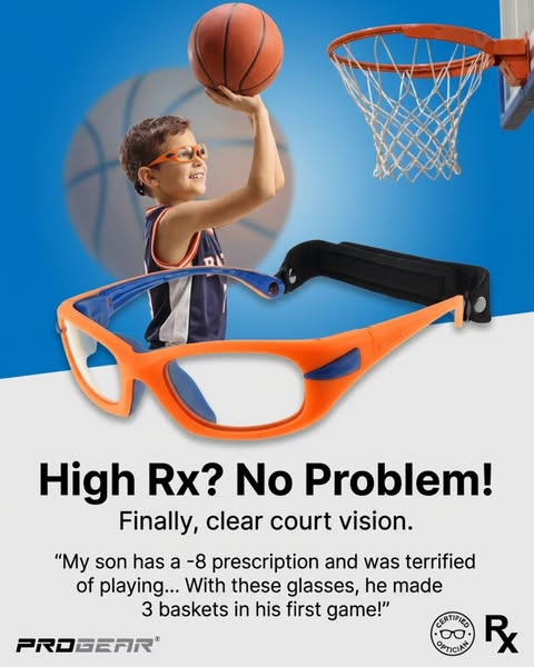 Safer Basketball Glasses for Young Players