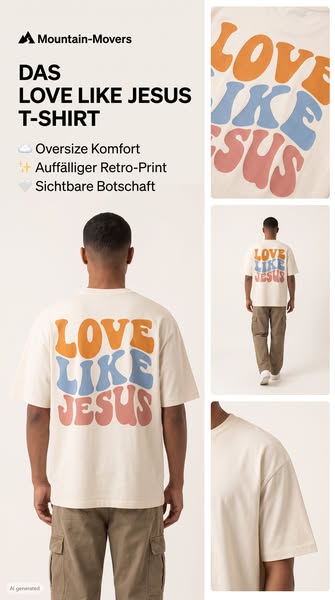 Love Like Jesus Oversize Shirt