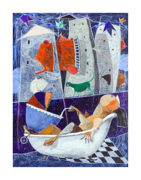 Fine Art Giclèe Pino Procopio - "Anastasia"(Da “Città invisibili” di Italo Calvino)