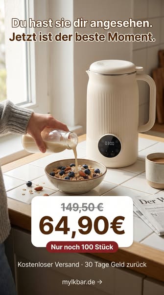 Noch da? Die MylkBar auch. Aber nicht mehr lange.
