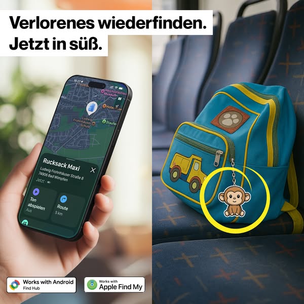 Rucksäcke & Taschen wiederfinden – ganz einfach