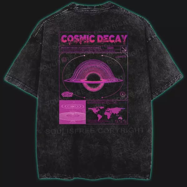 Absorbing the Unknown Washed Space T-shirt