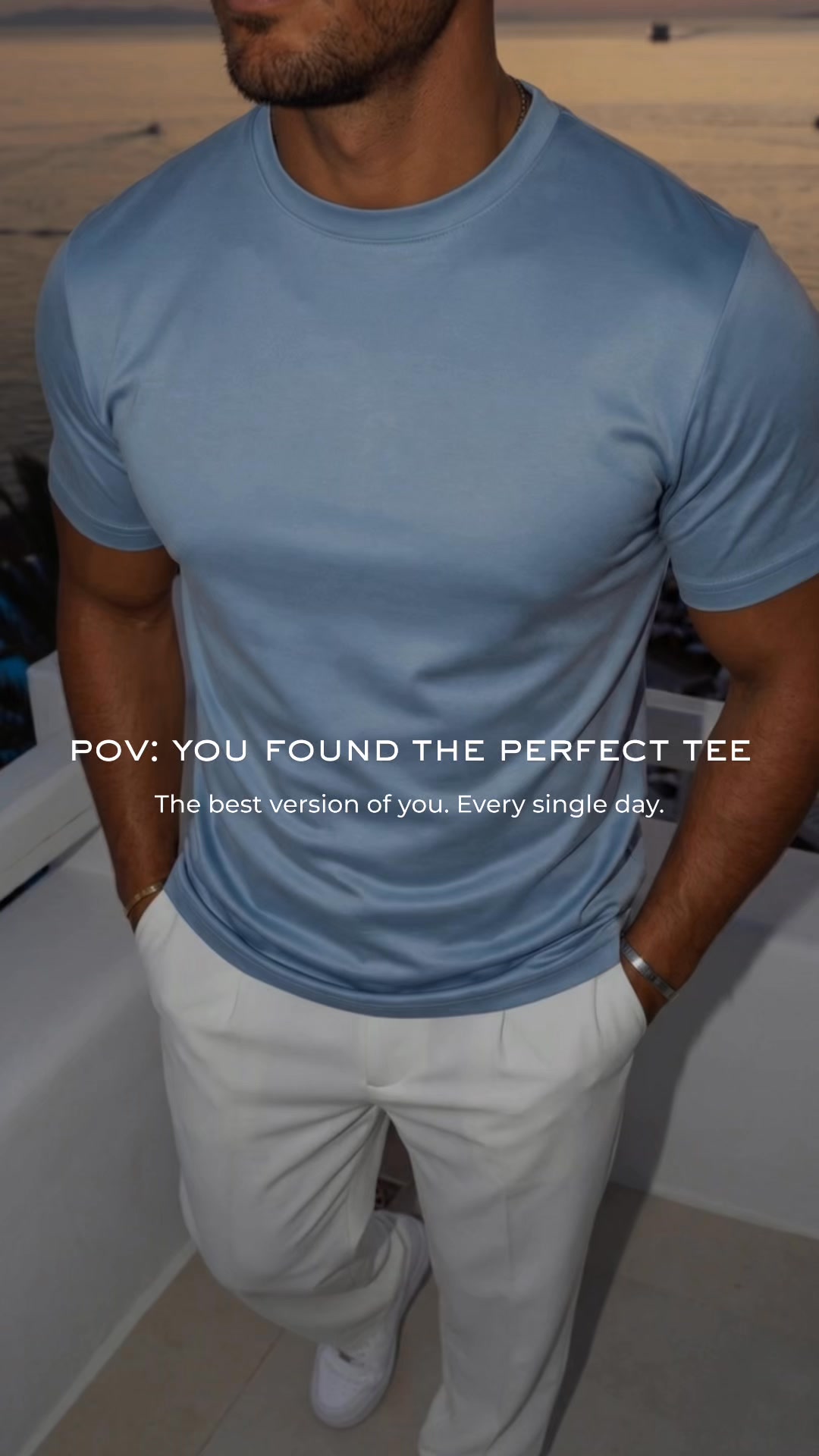 The tee you grab when you don't want to think.