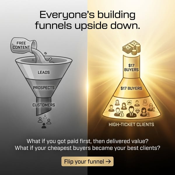 How $17 Buyers Become High Ticket Clients In 7 Days (No Sales Calls)