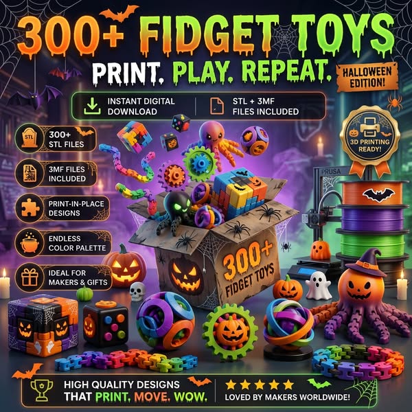 Print 300+ Fidget Toys