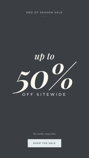 The End of Season Sale