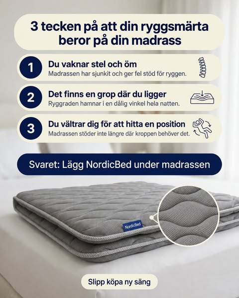 Grop i bäddmadrassen?