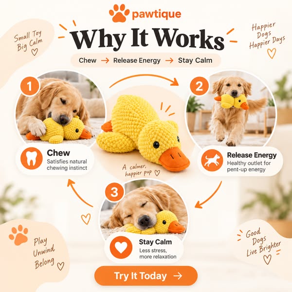 [BEST SELLER] Calming Duck Dog Toy