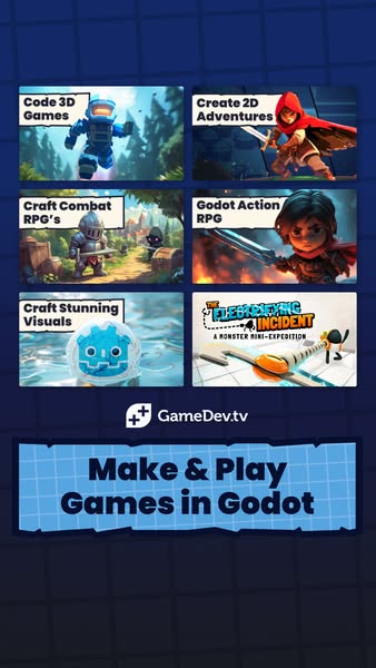 Make & Play Games in Godot | GameDev.tv