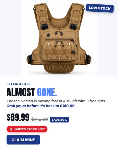 Cold water, hands-free - 40% off + free gifts