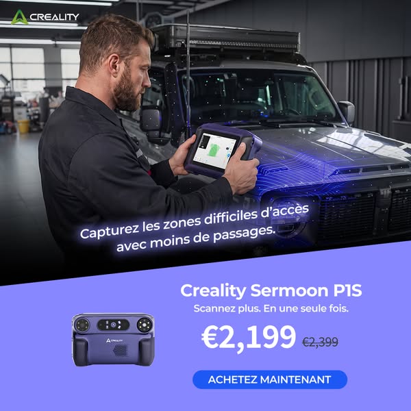 Scanner 3D Sermoon P1S — 0,02 mm